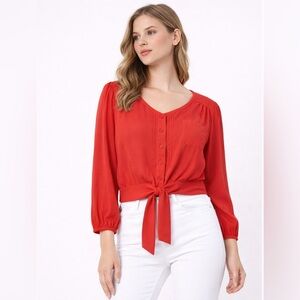 🍊NWOT! XXI Orange Blouse